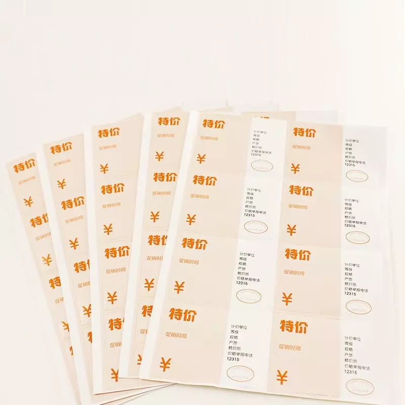 Papel de etiqueta adesiva
