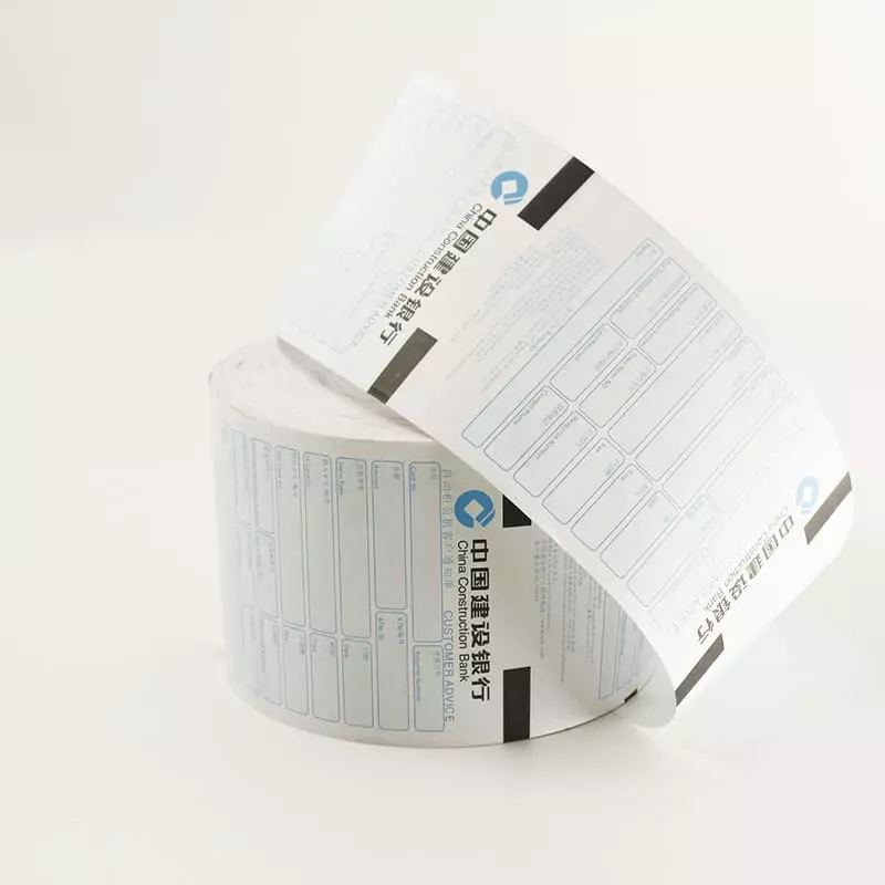Blank thermal roll paper